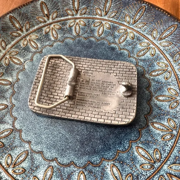 Vintage Jesus Metal Belt Buckle - Picture 5 of 6